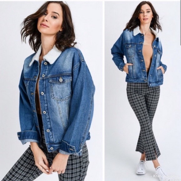 ๐ต๐ช๐ผ๐ฝ ๐ธ๐ท๐ฎ | Sherpa Lined Denim Jacket - Picture 2 of 4